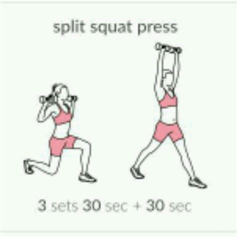 Split Squat Press By Michelle Oliveira Exercise How To Skimble