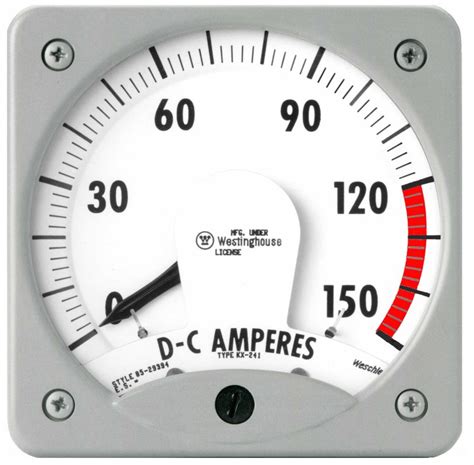 Dc Voltage And Current Analog Switchboard Meters Weschler