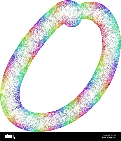 Rainbow Sketch Font Design Letter O Stock Vector Image And Art Alamy