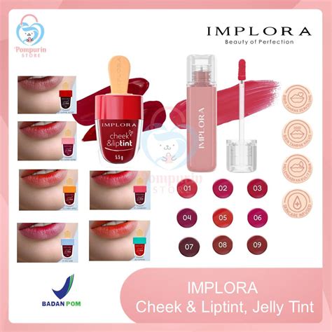 Jual Implora Cheek Lip Tint Model Ice Cream Jelly Tint Set