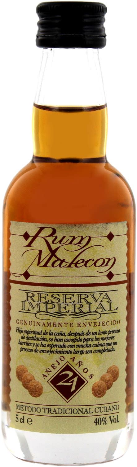 Malecon Rum Reserva Imperial 21 Jahre 0 05 Liter Bolou De