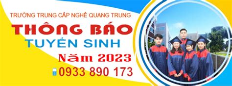 Thông báo tuyển sinh hệ Trung cấp chính qui năm học 2023 Trường Trung