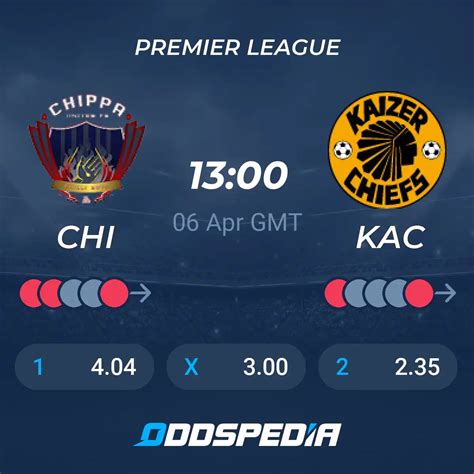 Chippa United vs Kaizer Chiefs» Predictions, Odds, Live Score & Stats