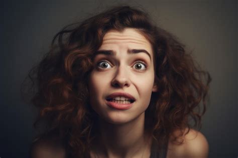 Premium Photo | A woman with a surprised look on her face