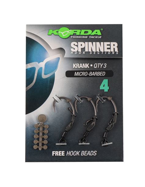 Korda Spinner Hook Sections Krank N Micro Barbed