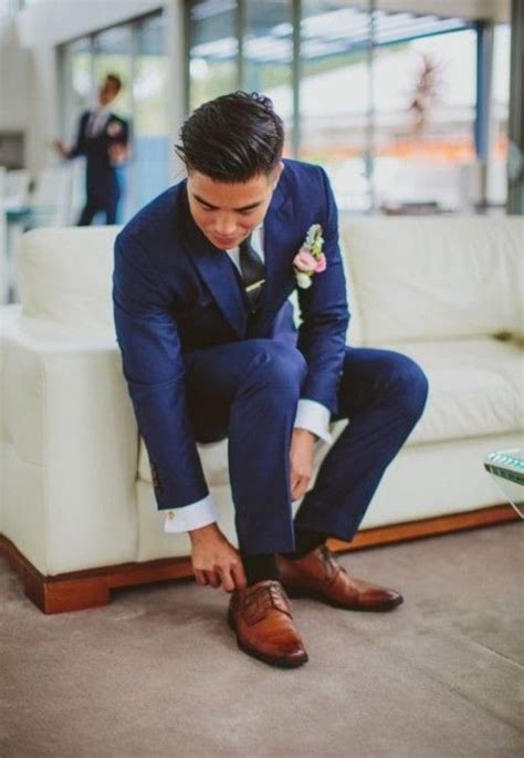 20 Ways To Wear Blue Suits With Brown Shoes Ideas For Men