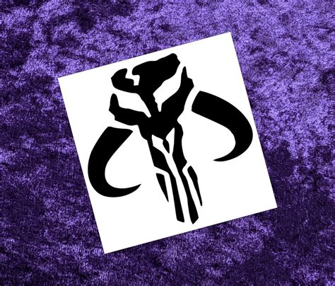 Mandalorian Mythosaur Skull Sigil Vinyl Decal In Magical Etsy