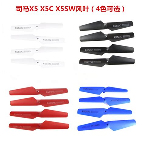 4 Sets 4 Colors Main Blades Propellers For Syma X5x5cx5scx5sw Rc