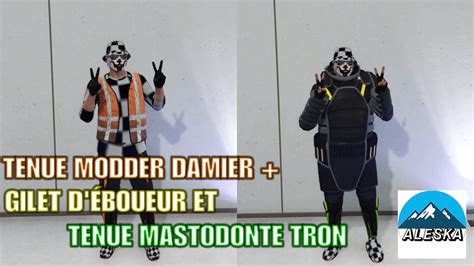 Avoir la tenue Damier et Gilet d éboueur Mastodonte Tron 1 50l Gta V