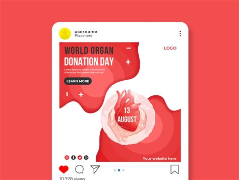 Dribbble Organ Donation Banner Design Mockup By Nadiya