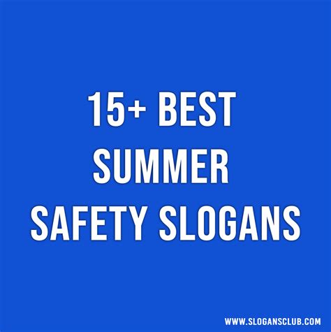 Catchy Summer Safety Slogans List Taglines Phrases Names Hot Sex Picture