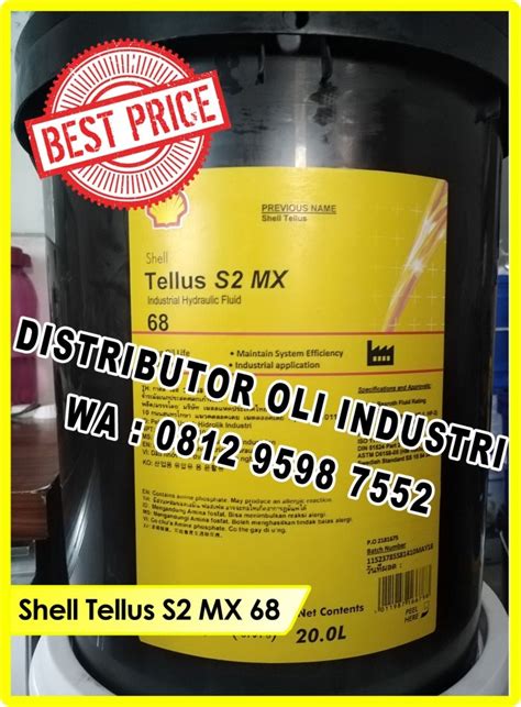 Jual SHELL TELLUS S2 MX 68 5 LITER Ready Stock Kota Tangerang