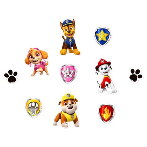 Mini Personagens Decorativos Patrulha Canina C/50 Un Regina