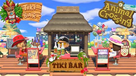 How To Make The Perfect Tiki Bar In The Beach Acnh YouTube