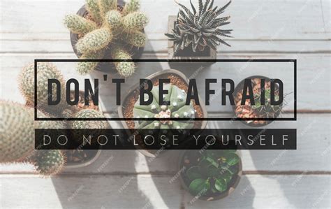 Free Photo Dont Be Afraid Do Not Lose Yourself Quote