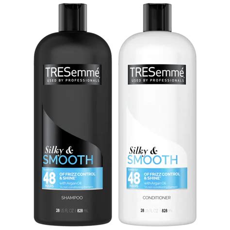 Tresemme Shampoo And Conditioner Set Silky And Smooth Argan Oil With