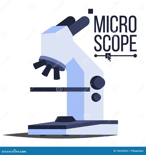 Professional Microscope Icon Vector Laboratory Science Symbol Macro