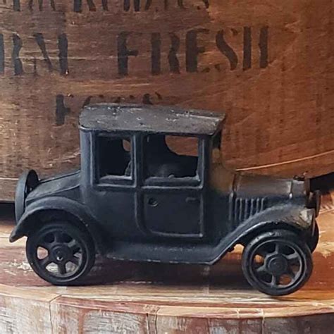 Vintage Cast Iron Antique Model T Ford Toy Car Vintage Toy Etsy