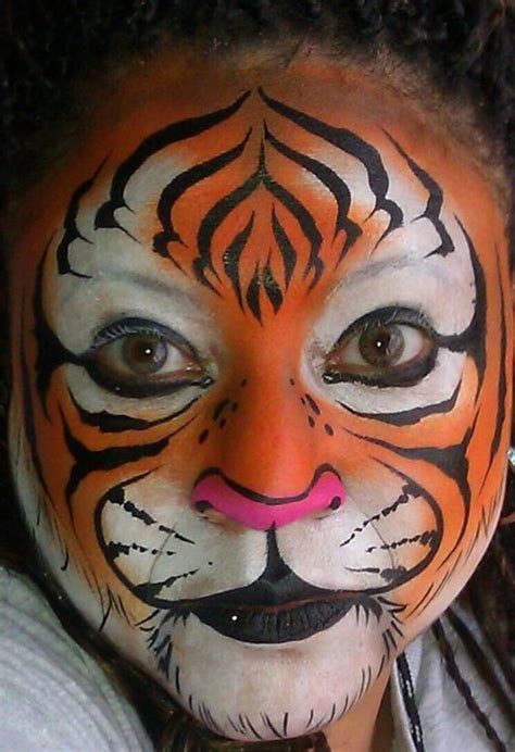 40 Easy Tiger Face Painting Ideas For Fun Bored Art