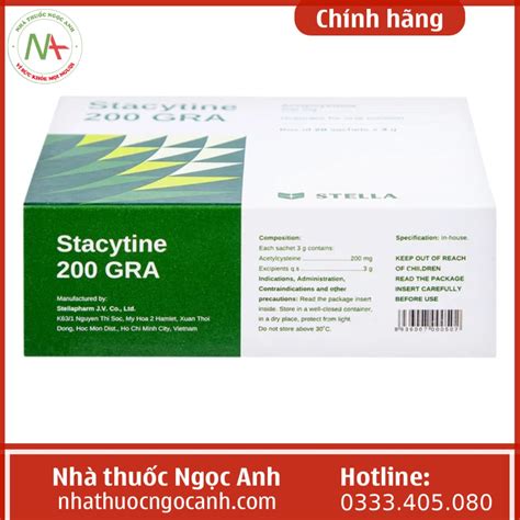 Thuốc Stacytine 200 GRA có tác dụng gì giá bao nhiêu mua ở đâu