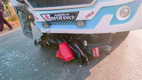 Two Killed In Sindhuli Bus Motorbike Collision