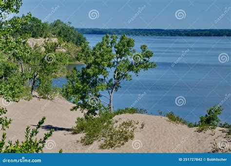 Dunes Beach Sand Dunes at Sandbanks Provincial Park Stock Photo - Image ...