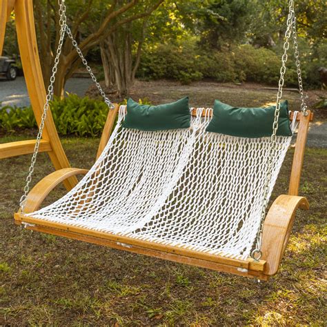 Pawleys Curved Arm Double Rope Hammock Swing