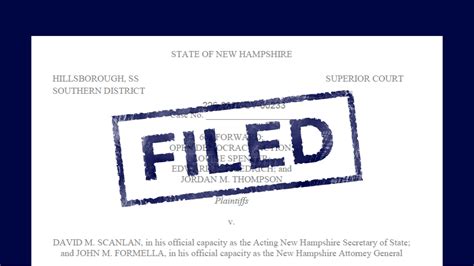 Court Cases New Hampshire Election Day Registration Law Challenge 603 Forward Democracy Docket