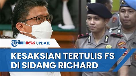 Kesaksian Tertulis Ferdy Sambo Ricky Rizal Dan Kuat Maruf Yang Tak