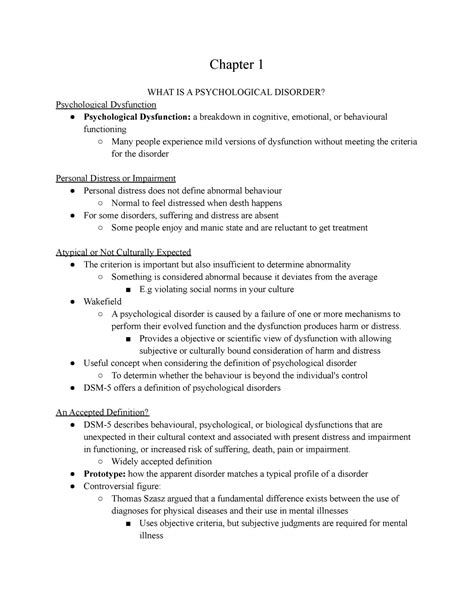 Psych 2030 Readings Midterm 1 Chapter 1 WHAT IS A PSYCHOLOGICAL