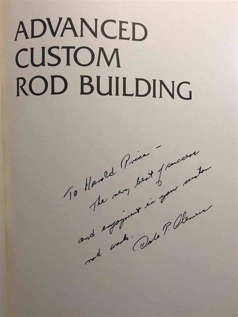 Advanced Custom Rod Building Dale P Clemens Amazon