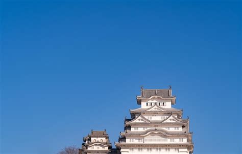 Premium Photo Himeji Castle In Clear Blue Sky Sunny Day As Known As