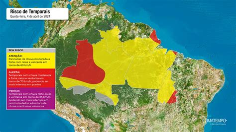 Temporais Continuam Sobre O Centro Norte Do Brasil Climatempo