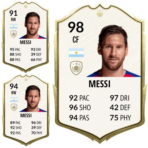 Future Messi Icon cards. What would you guys change? : r/FIFA