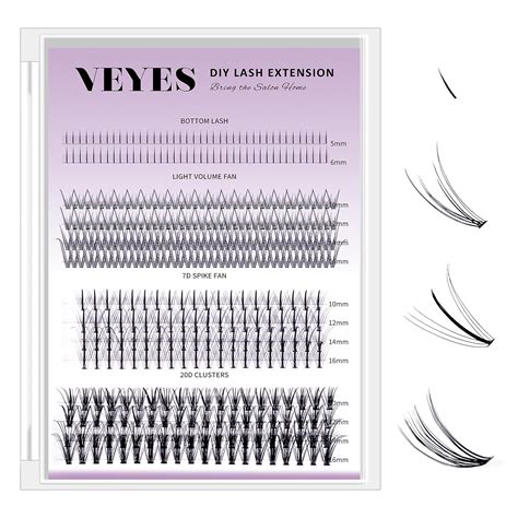 Amazon VEYES INC Individual Lash Clusters Mixed Tray 5 6 10 12 14