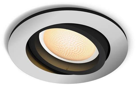 Philips Hue White Ambiance Milliskin Spot Rund W Aluminium