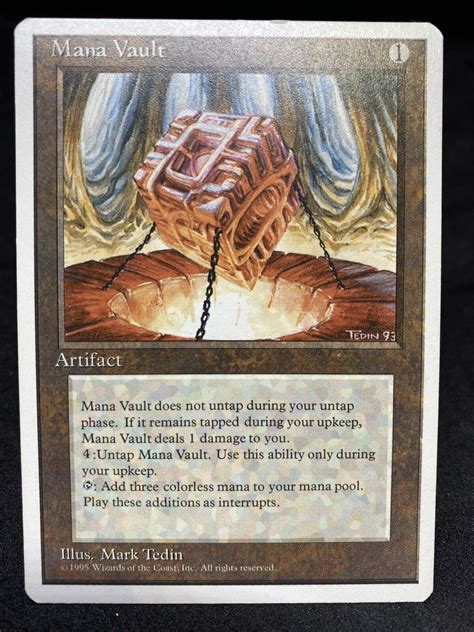 Mtg Mana Vault 4th Edition Regular Rare Ebay