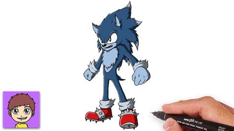 Como Dibujar A Sonic Lobo Paso A Paso Sonic The Werehog Dibujos