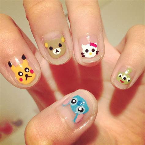 cartoon nails! by cloudy-days95 on DeviantArt