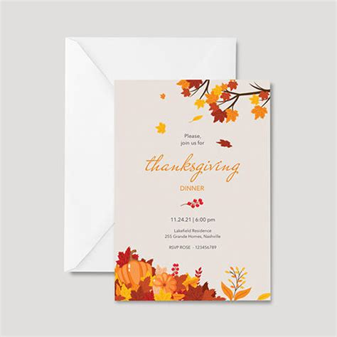 Thanksgiving Party invitation 01 – MyPagesTemplates.com