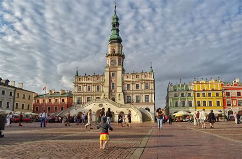 Rynek w Zamościu House styles Mansions House