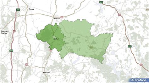 Gmina Sztum powiat sztumski województwo pomorskie na mapie Targeo