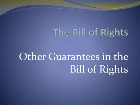 Ppt The Bill Of Rights Powerpoint Presentation Free Download Id5104783