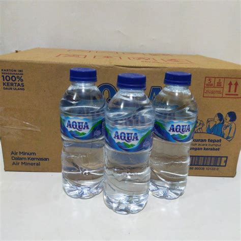 Jual Aqua Mini Air Mineral Botol 330 Ml Shopee Indonesia