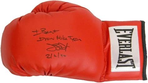 James Buster Douglas Signed Autographed Everlast Boxing Glove Wi Beat Iron Mike 21190 At