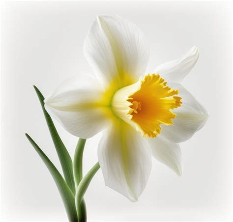 Premium Ai Image A White And Yellow Flower With A Yellow Center And A