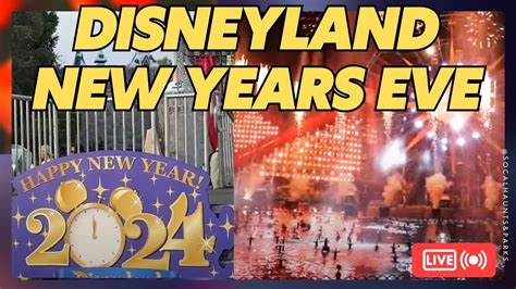 Live Disneyland New Years Eve Holidays Fireworks Christmas Fantasy