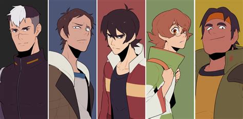 Takashi Shirogane Keith Pidge Gunderson Lance And Hunk Voltron And 1 More Drawn By Redlhzz