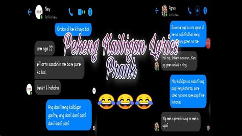 PEKENG KAIBIGAN LYRICS PRANK MY BESTFRIEND MY BFF SOBRANG LAPTRIP