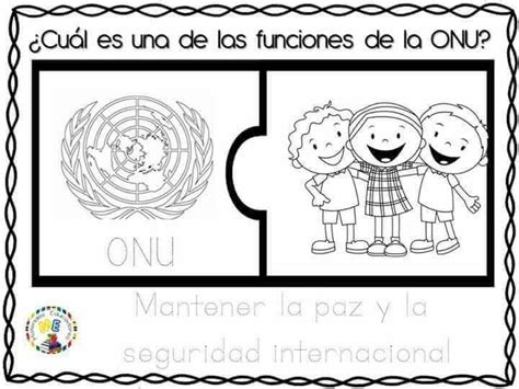 Función de la ONU Hojas de actividades para niños Refuerzo positivo